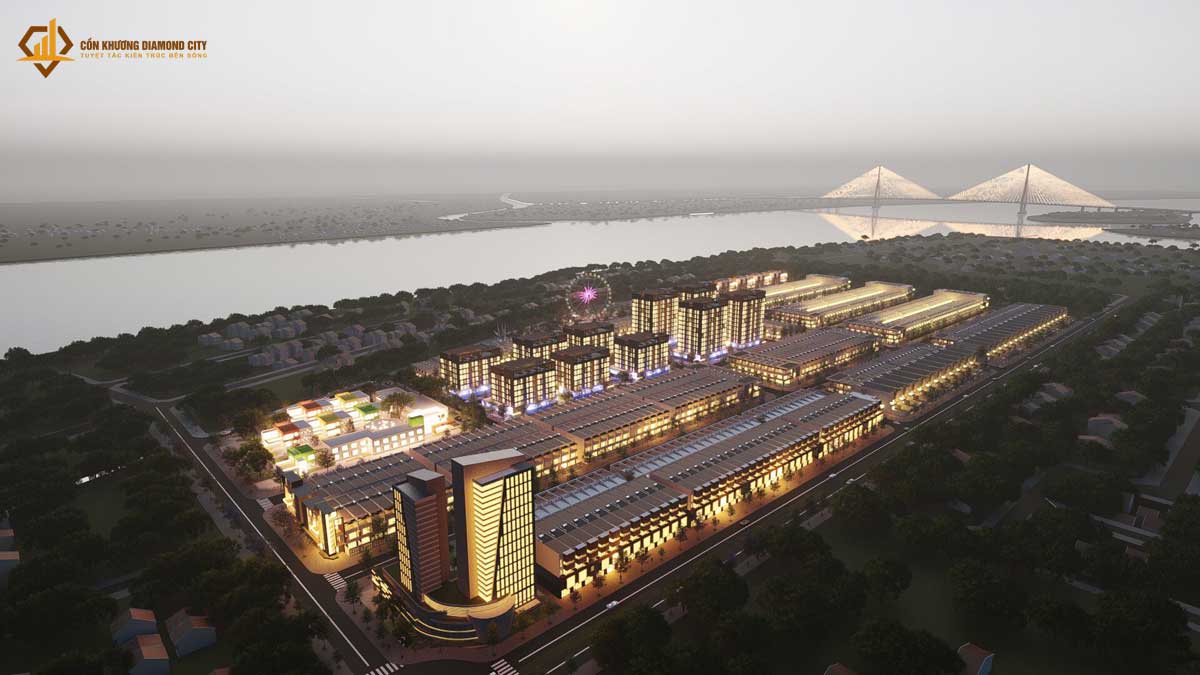 Phoi canh Du an Con Khuong Diamond City 2021 - Cồn Khương Diamond City