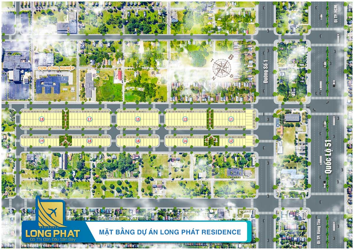 mat bang phan lo du an long phat residence - LONG PHÁT RESIDENCE