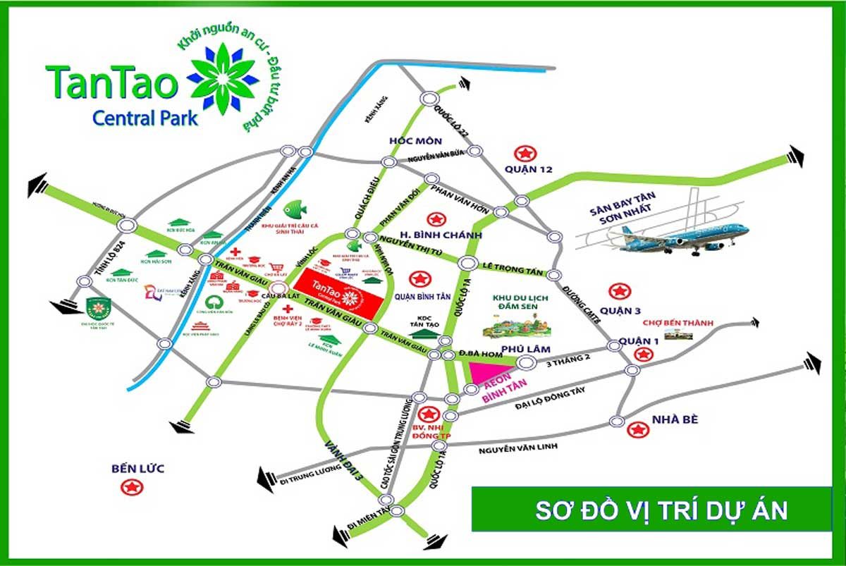 vi tri du an tan tao central park 1 - DỰ ÁN TÂN TẠO CENTRAL PARK BÌNH TÂN