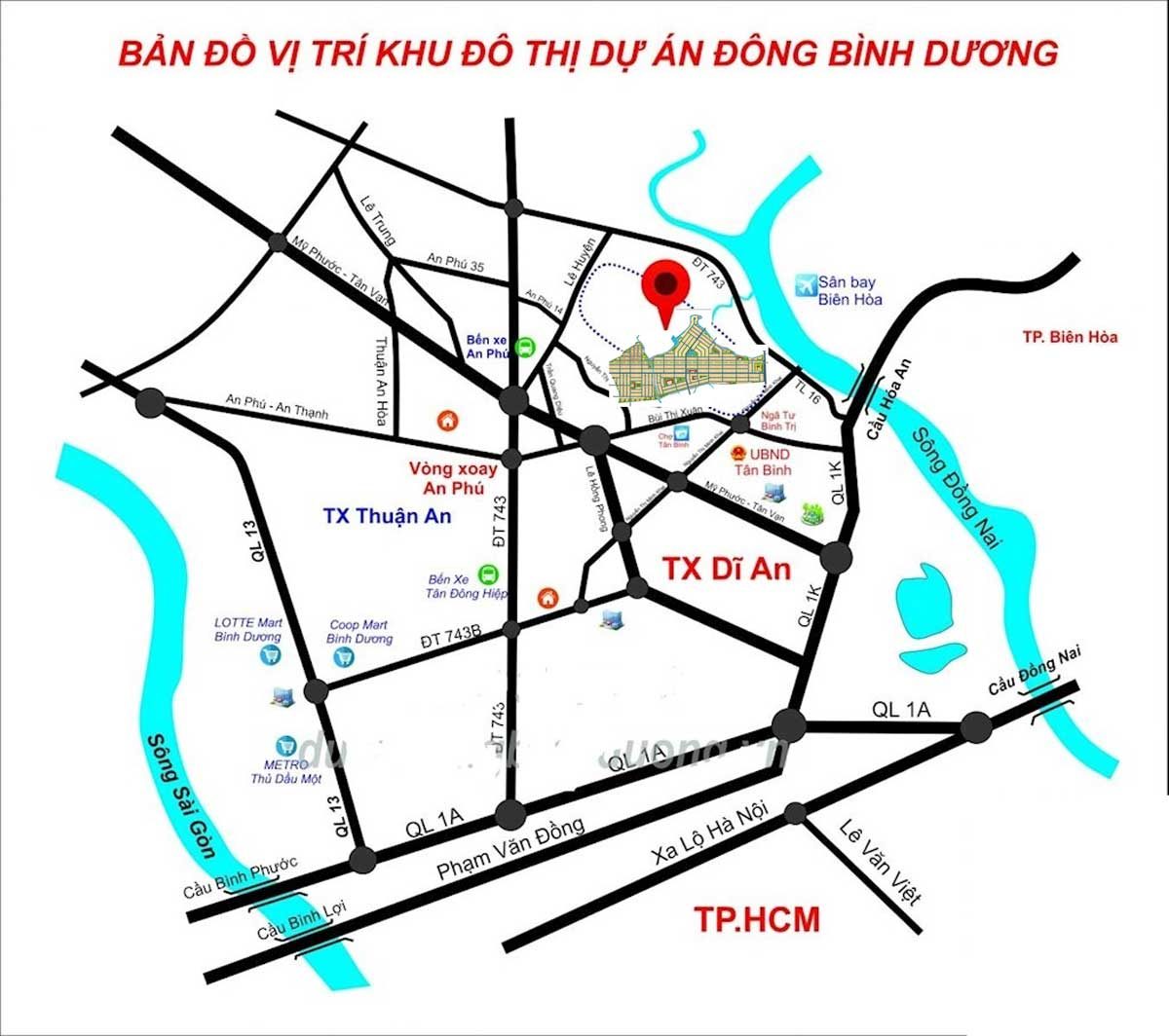 vi tri du an dong binh duong - DỰ ÁN KHU ĐÔ THỊ ĐÔNG BÌNH DƯƠNG