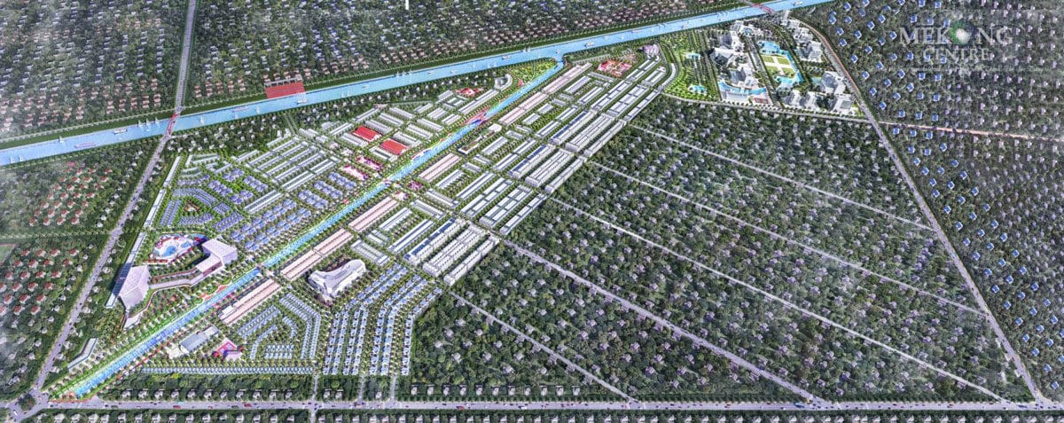 phoi canh du an mekong centre - DỰ ÁN KHU ĐÔ THỊ 5A MEKONG CENTRE SÓC TRĂNG