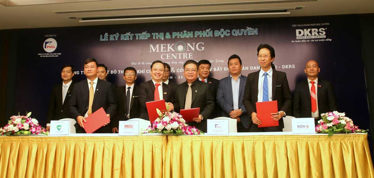chu dau tu pvcl ky ket hop tac phan phoi doc quyen du an mekong centre voi dkrs - DỰ ÁN KHU ĐÔ THỊ 5A MEKONG CENTRE SÓC TRĂNG