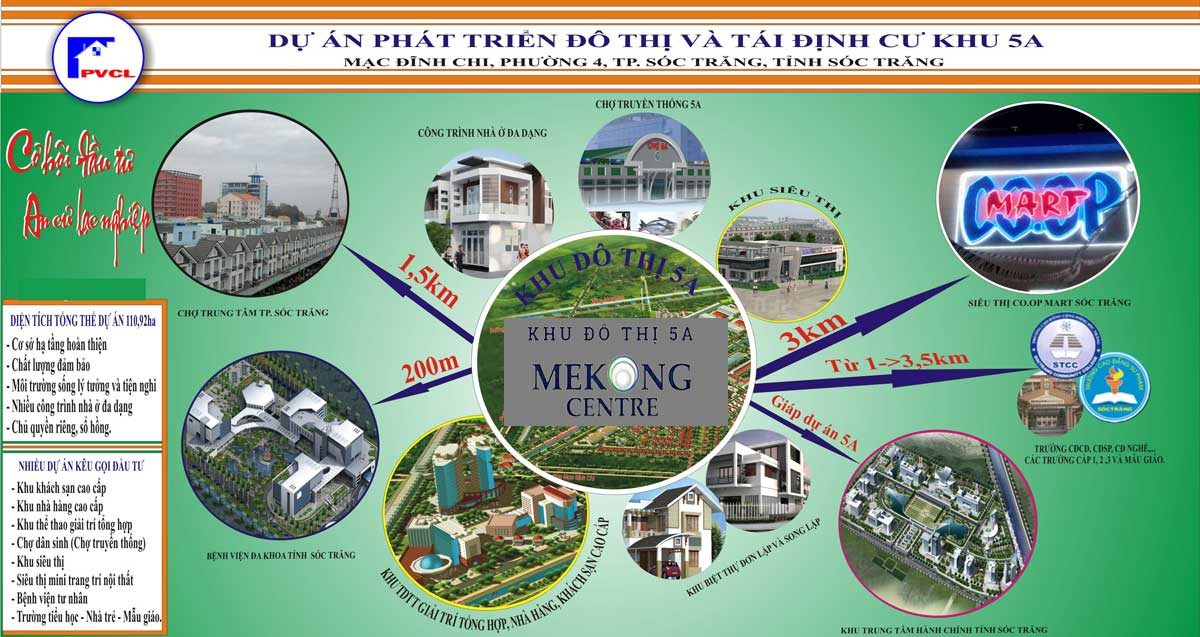 tien ich du an khu do thi mekong centre - DỰ ÁN KHU ĐÔ THỊ 5A MEKONG CENTRE SÓC TRĂNG