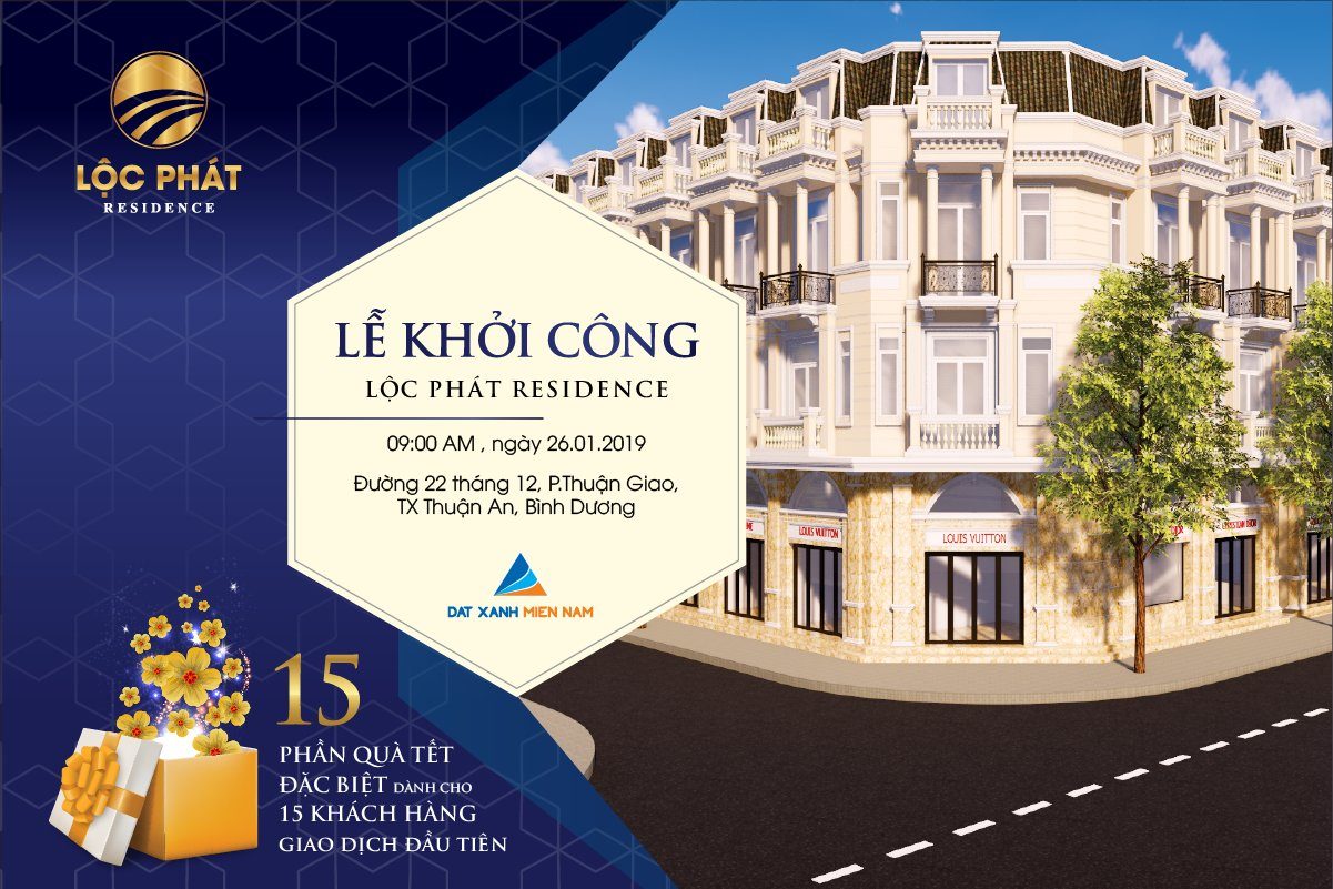 le khoi cong du an loc phat residence - DỰ ÁN LỘC PHÁT RESIDENCE BÌNH DƯƠNG