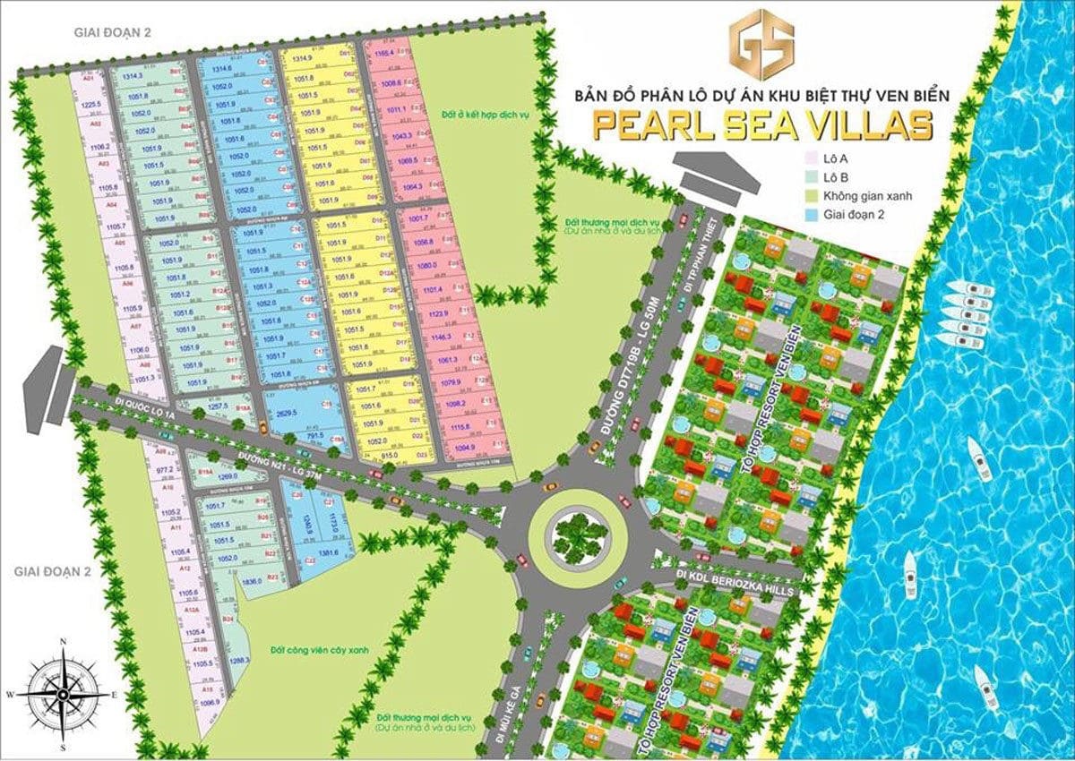 mat bang phan lo du an pearl sea villas - DỰ ÁN PEARL SEA VILLAS PHAN THIẾT