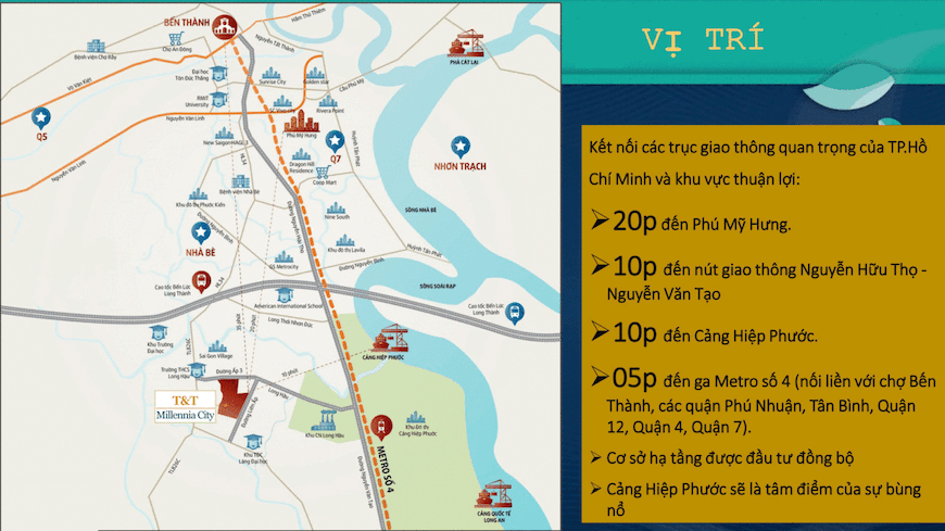 vi tri du an tt millennia city long hau long an - T&T MILLENNIA CITY