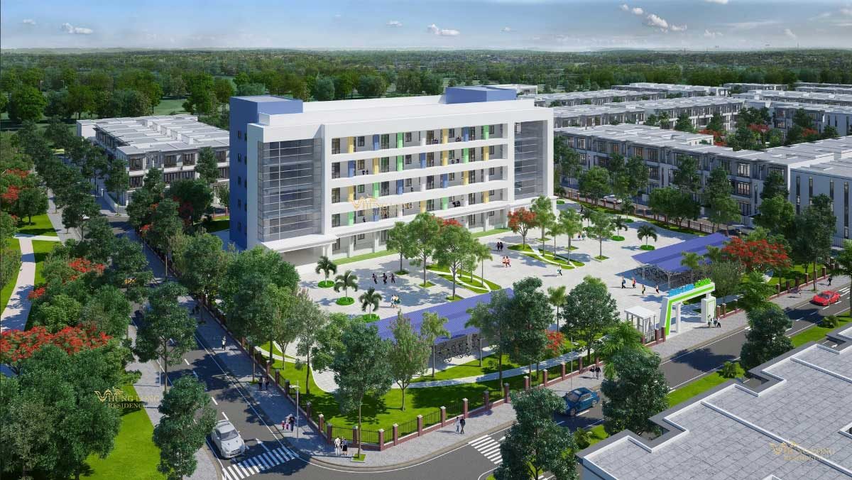 truong hoc du an hung long residence - DỰ ÁN HƯNG LONG RESIDENCE LONG AN