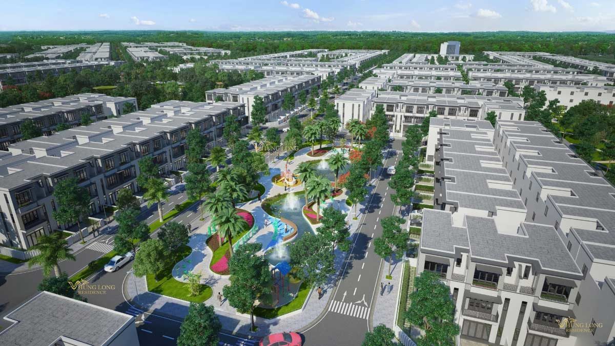tien ich khu cong vien noi khu du an hung long residence - DỰ ÁN HƯNG LONG RESIDENCE LONG AN