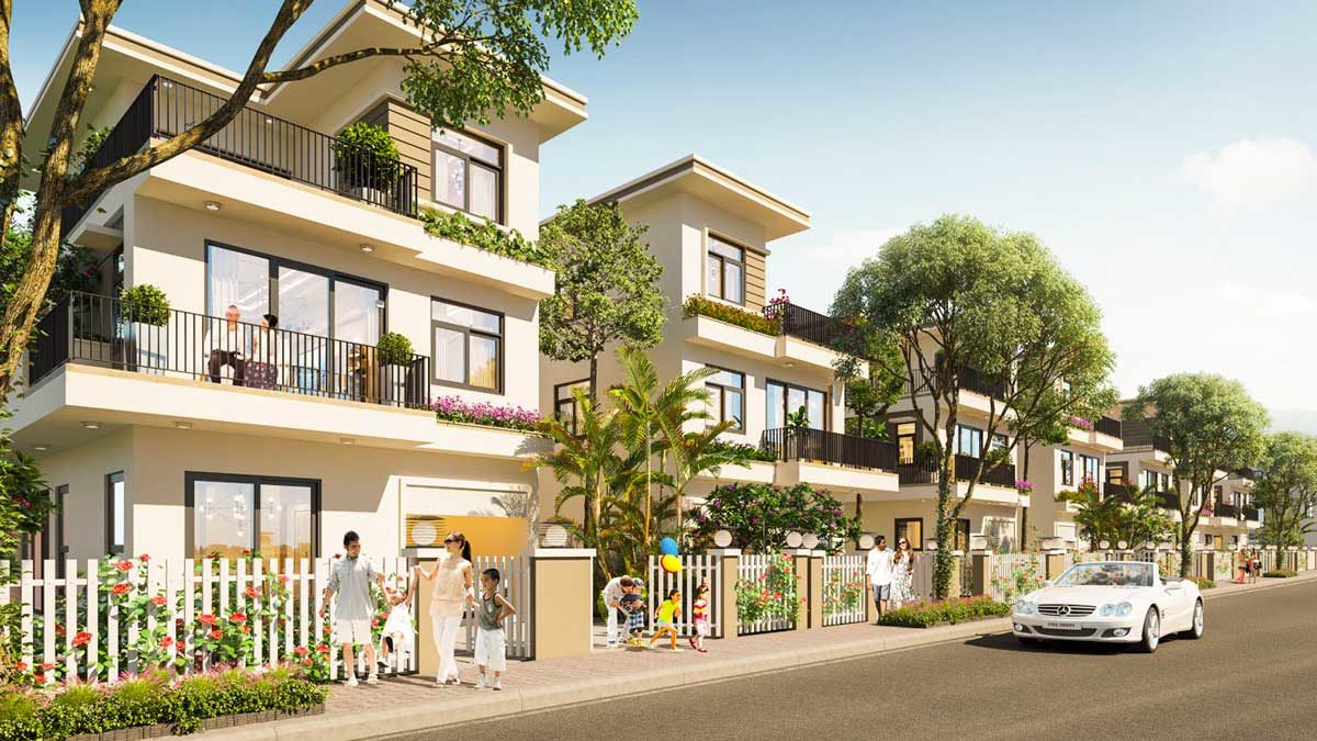 phoi canh biet thu hung long residence - DỰ ÁN HƯNG LONG RESIDENCE LONG AN