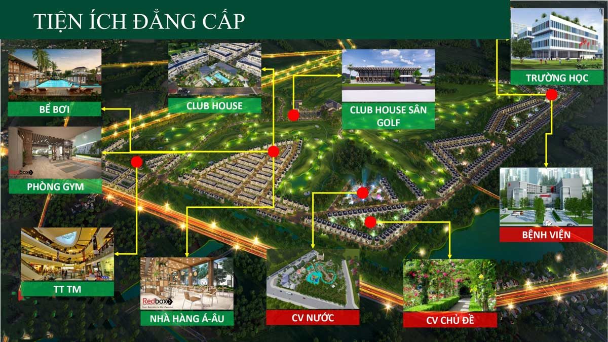 he thong tien ich noi khu du an west lakes golf villas long an - DỰ ÁN WEST LAKES GOLF & VILLAS LONG AN