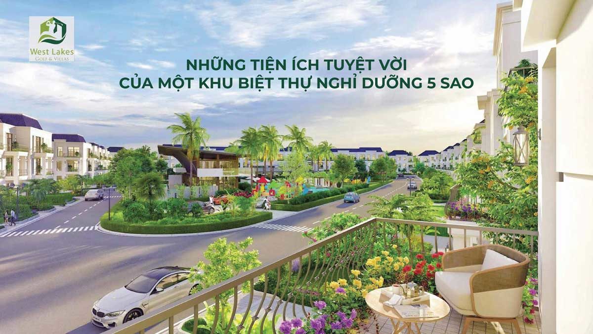 tien ich cong vien noi khu du an west lakes golf villas - DỰ ÁN WEST LAKES GOLF & VILLAS LONG AN