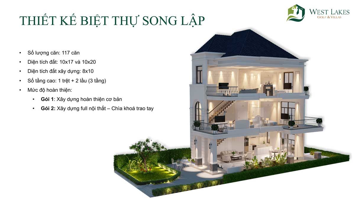 thiet ke biet thu song lap west lakes golf villas - DỰ ÁN WEST LAKES GOLF & VILLAS LONG AN