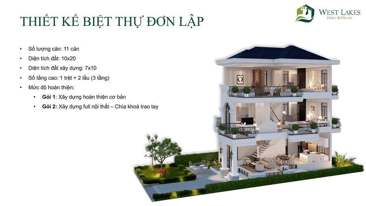 thiet ke biet thu don lap west lakes golf villas - DỰ ÁN WEST LAKES GOLF & VILLAS LONG AN