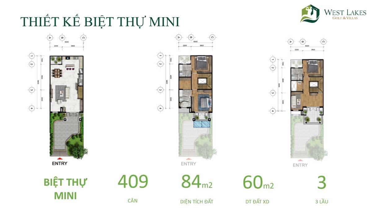 thiet ke biet thu mini west lakes golf villas long an - DỰ ÁN WEST LAKES GOLF & VILLAS LONG AN