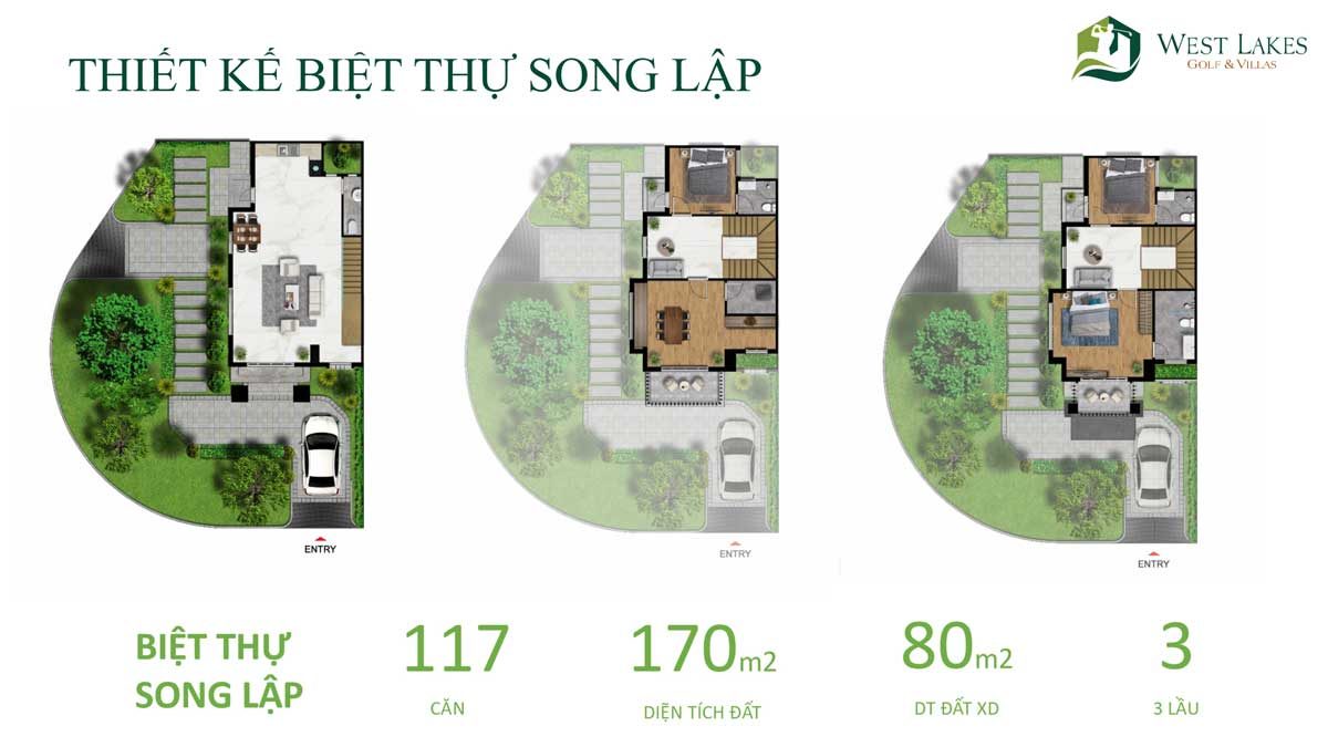 thiet ke biet thu song lap west lakes golf villas long an - DỰ ÁN WEST LAKES GOLF & VILLAS LONG AN