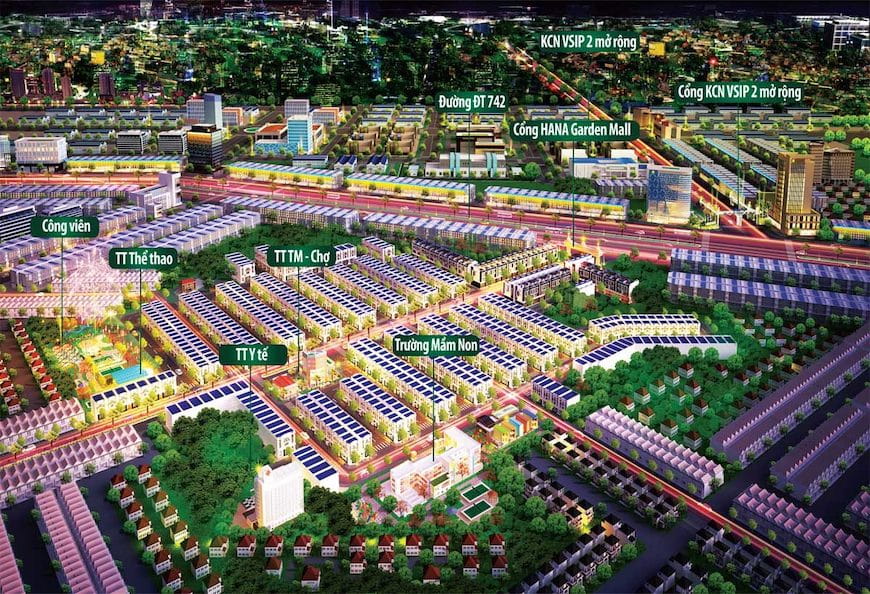tien ich du an hana garden mall - DỰ ÁN HANA GARDEN MALL BÌNH DƯƠNG