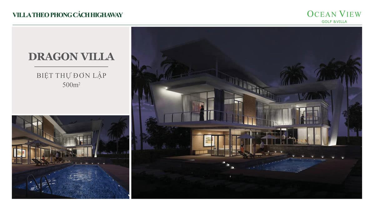 phoi canh biet thu dragon villa du an ocean view golf villas - DỰ ÁN OCEAN VIEW GOLF & VILLAS PHAN THIẾT