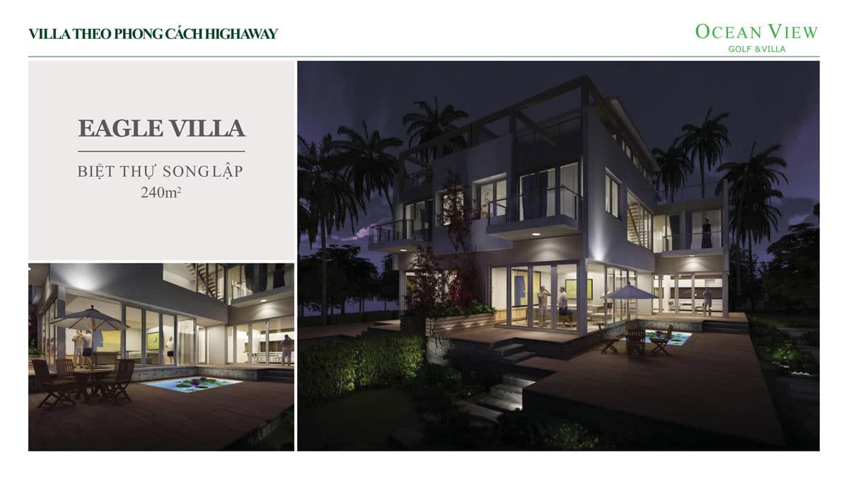 phoi canh biet thu eagle villa du an ocean view golf villas - DỰ ÁN OCEAN VIEW GOLF & VILLAS PHAN THIẾT