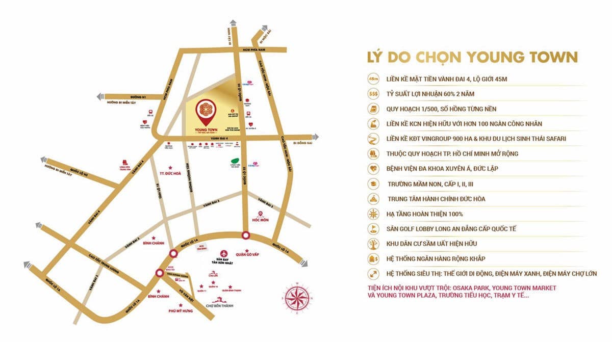 vi sao nen mua young town tay bac sai gon - DỰ ÁN YOUNG TOWN ĐỨC HÒA LONG AN