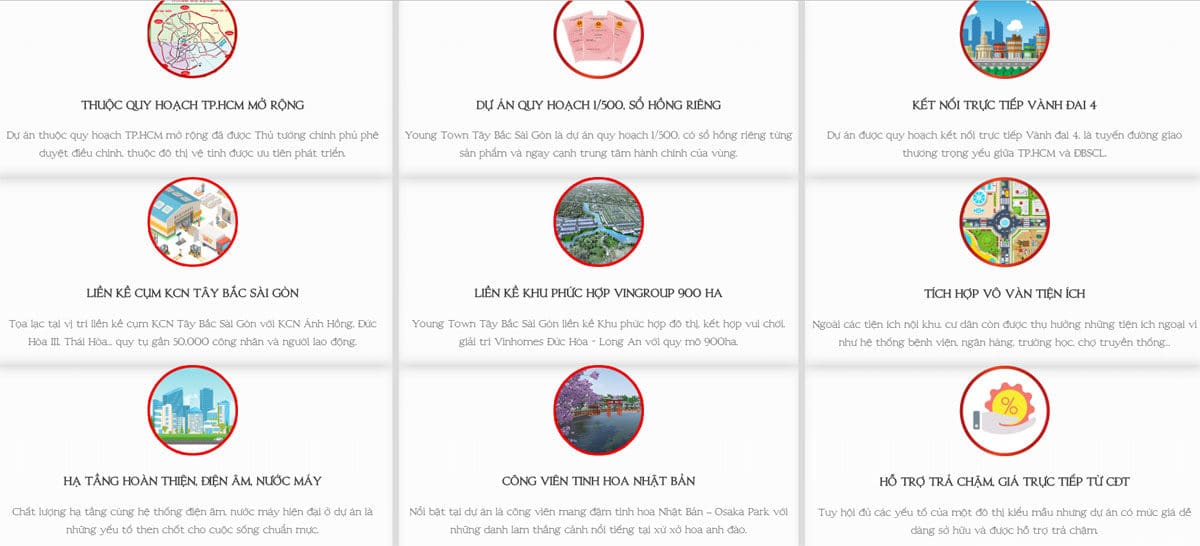 the manh du an young town - DỰ ÁN YOUNG TOWN ĐỨC HÒA LONG AN