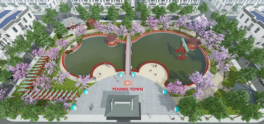 cong vien trung tam osaka - DỰ ÁN YOUNG TOWN ĐỨC HÒA LONG AN