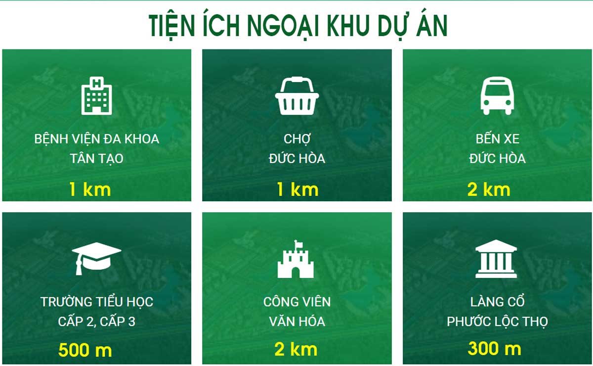 tien ich ngoai khu du an young town - DỰ ÁN YOUNG TOWN ĐỨC HÒA LONG AN