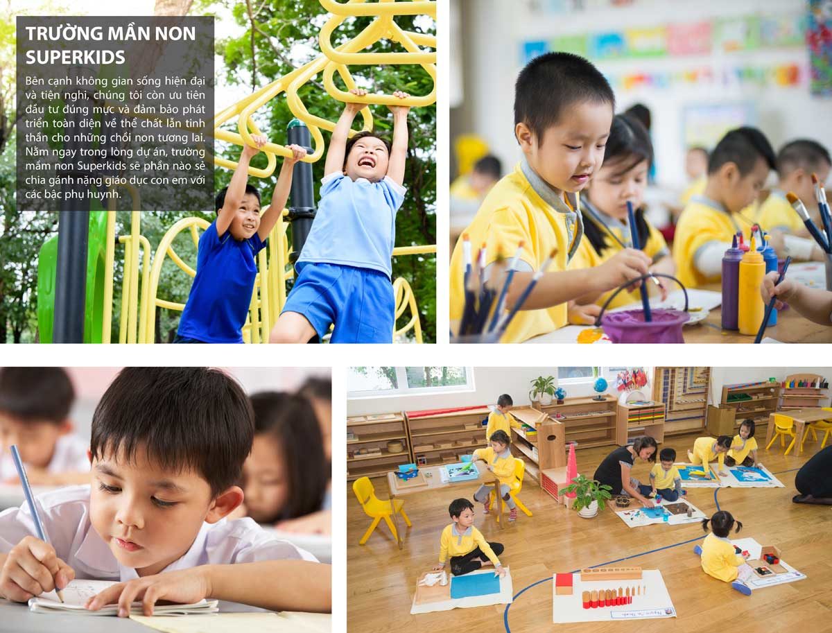 truong mam non tai young town - DỰ ÁN YOUNG TOWN ĐỨC HÒA LONG AN