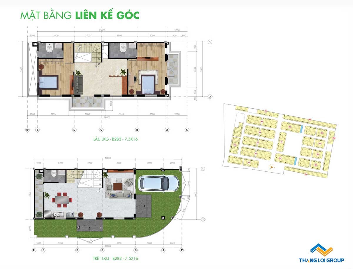 mat bang nha pho lien ke goc young town - DỰ ÁN YOUNG TOWN ĐỨC HÒA LONG AN