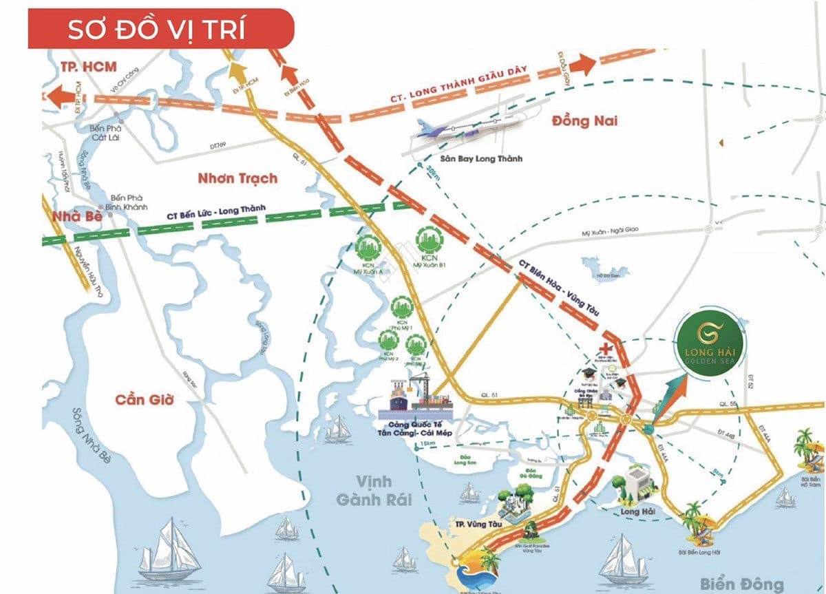 vi tri du an khu do thi long hai golden sea - DỰ ÁN LONG HẢI GOLDEN SEA BÀ RỊA VŨNG TÀU