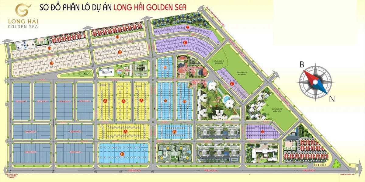 mat bang phan lo du an long hai golden sea - DỰ ÁN LONG HẢI GOLDEN SEA BÀ RỊA VŨNG TÀU