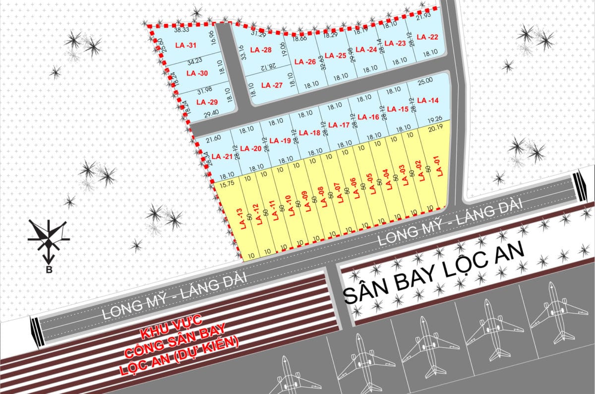 mat bang diamond san bay loc an - DỰ ÁN DIAMOND SÂN BAY LỘC AN BÀ RỊA VŨNG TÀU