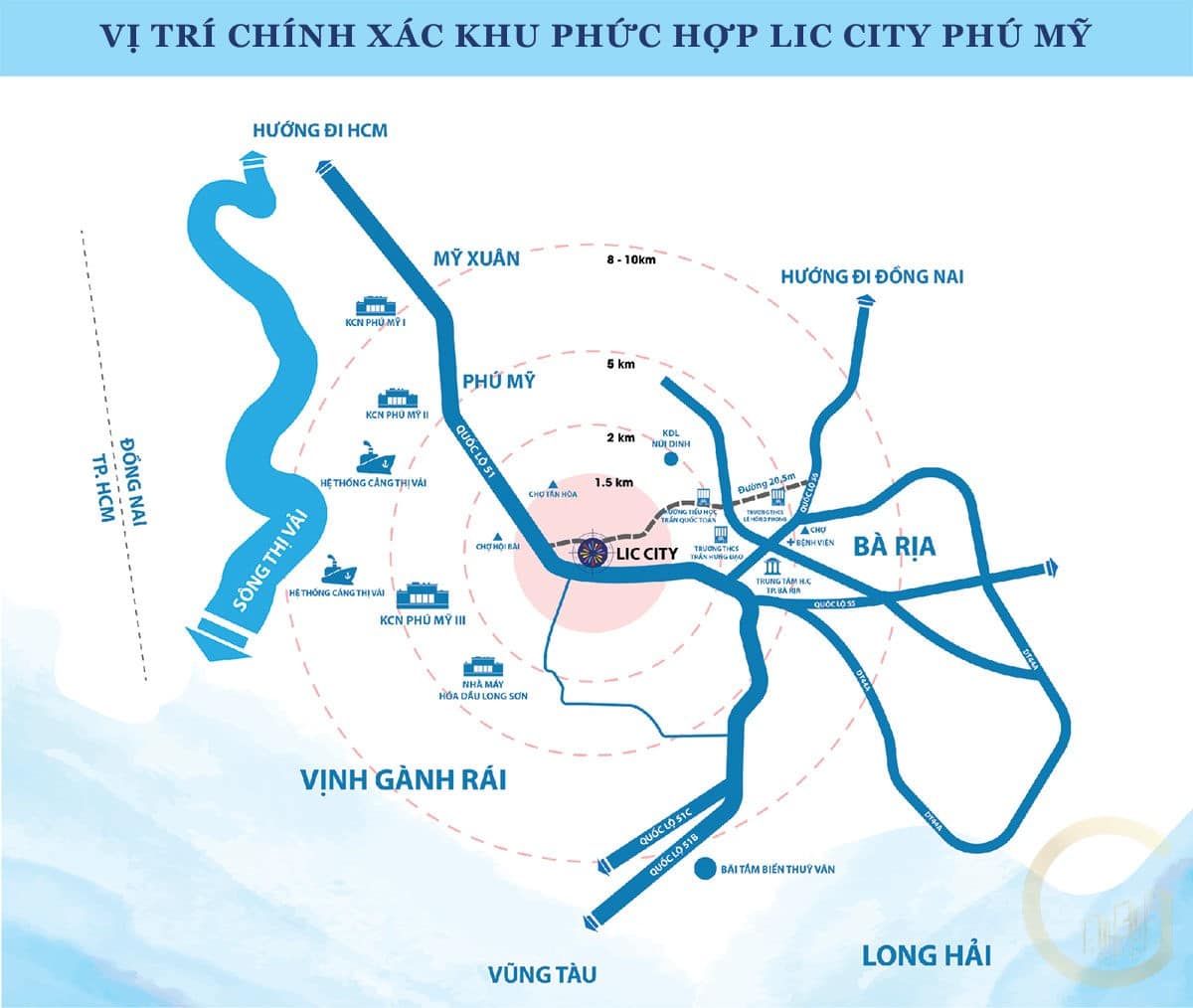 LIC CITY PHÚ MỸ Vị trí dự an Lic City Phú Mỹ - LIC CITY PHÚ MỸ