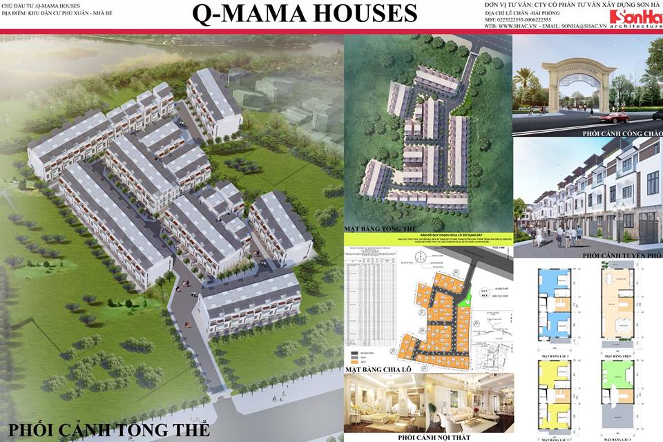 DỰ ÁN Q MAMA HOUSE HUỲNH TẤN PHÁT phối cảnh tổng quan q mama house nhà bè - DỰ ÁN Q MAMA HOUSE HUỲNH TẤN PHÁT