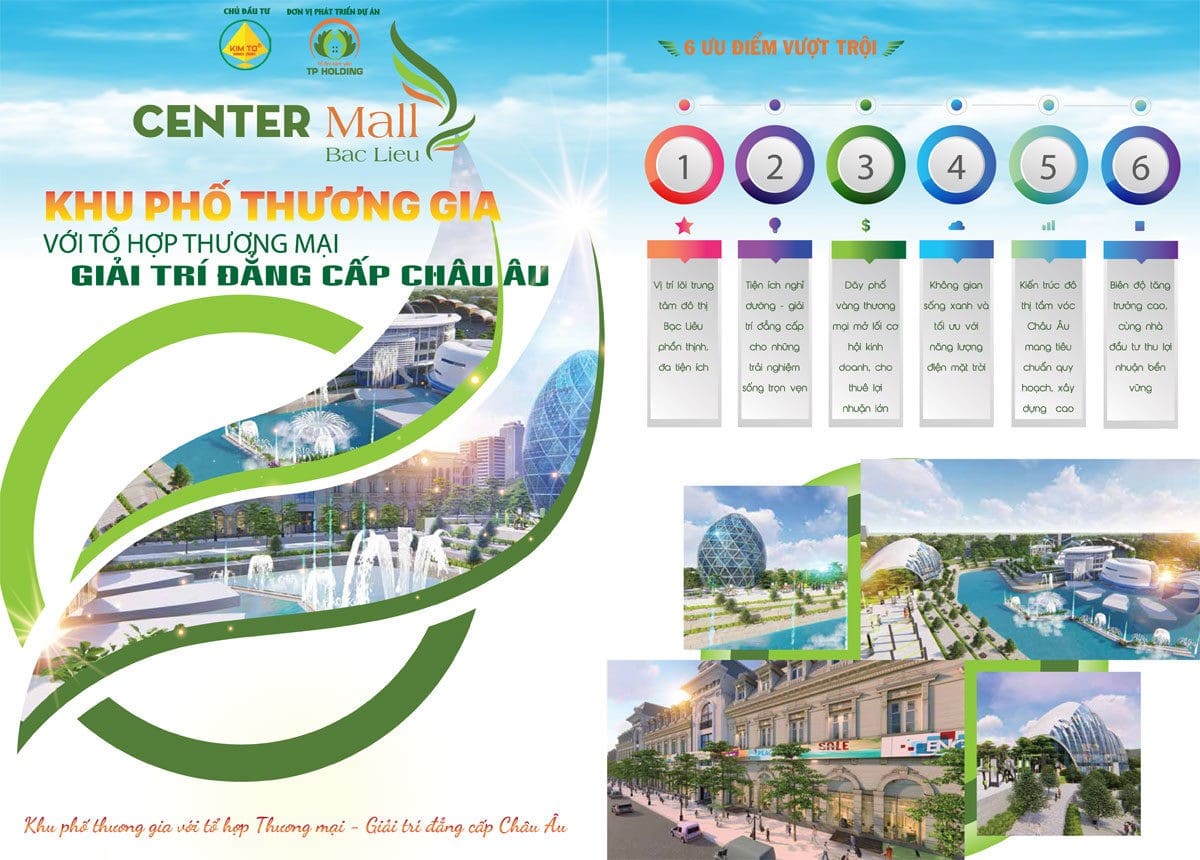 khu do thi center mall bac lieu - DỰ ÁN KHU ĐÔ THỊ CENTER MALL BẠC LIÊU