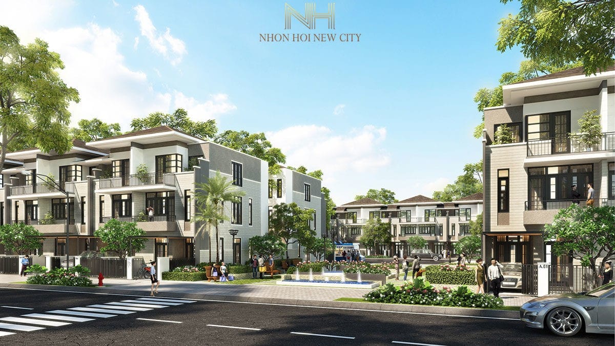 phoi canh khu nha pho du an nhon hoi new city binh dinh - DỰ ÁN KHU ĐÔ THỊ SINH THÁI NHƠN HỘI NEW CITY