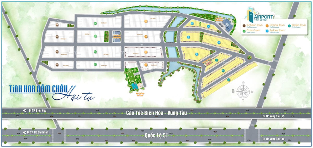 mat bang phan lo du an airport new center - DỰ ÁN AIRPORT NEW CENTER LONG THÀNH ĐỒNG NAI