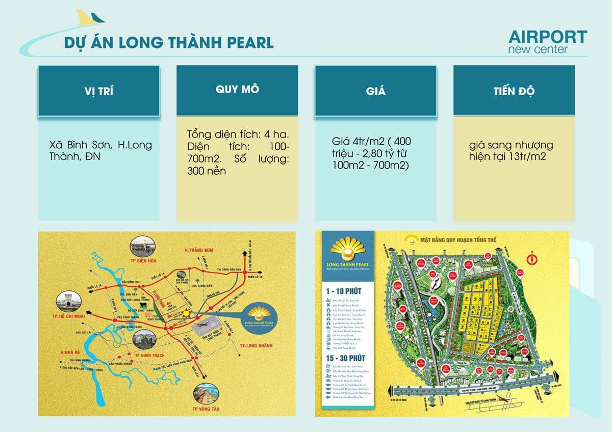 thong tin du an long thanh pearl - DỰ ÁN AIRPORT NEW CENTER LONG THÀNH ĐỒNG NAI