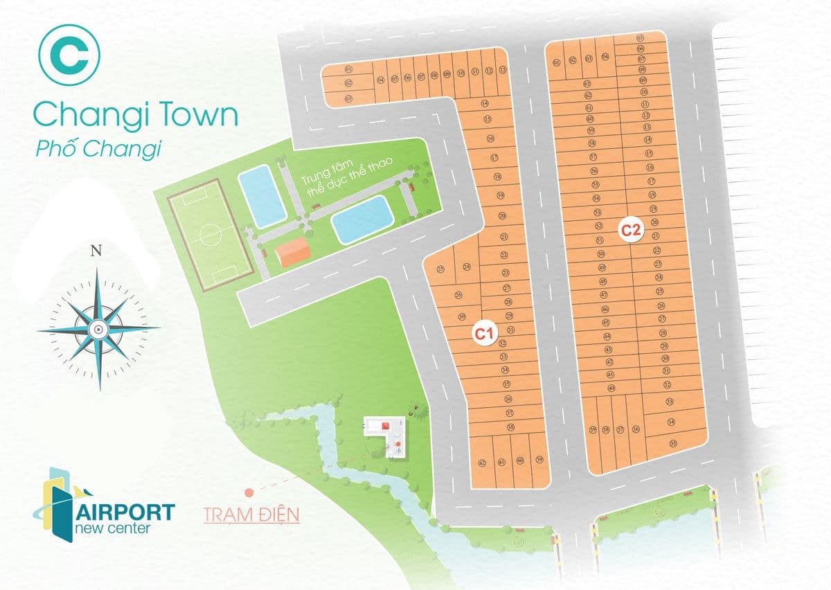 mat bang phan lo khu pho changi town du an airport new center - DỰ ÁN AIRPORT NEW CENTER LONG THÀNH ĐỒNG NAI