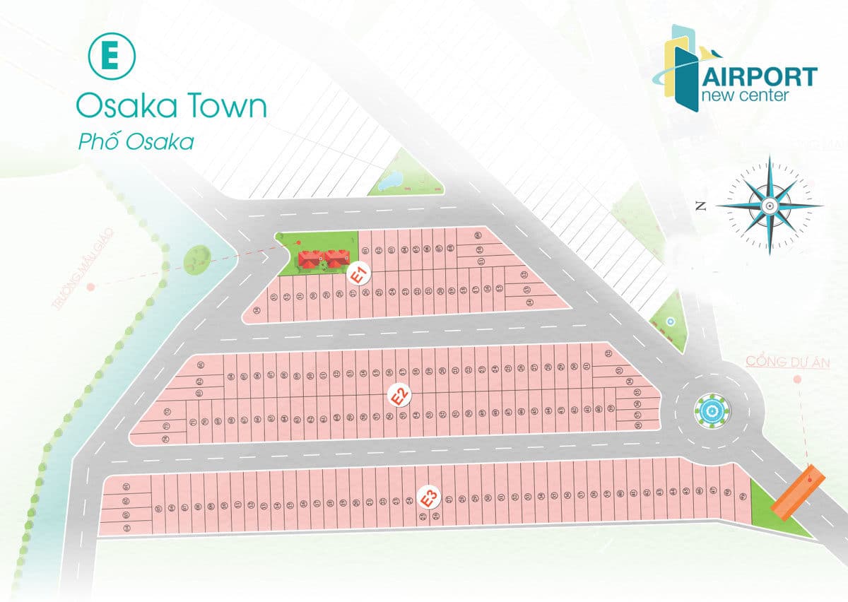 mat bang phan lo khu pho osaka town du an airport new center - DỰ ÁN AIRPORT NEW CENTER LONG THÀNH ĐỒNG NAI