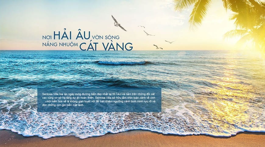 bien ho tram tuyet dep - DỰ ÁN SENTOSA HỒ TRÀM BÀ RỊA VŨNG TÀU