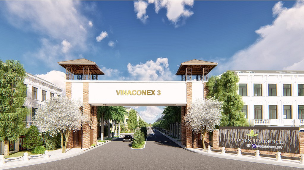 cổng chào khu dân cư Vinaconex 3 Phổ Yên Residence - DỰ ÁN BIỆT THỰ CROWN VILLAS