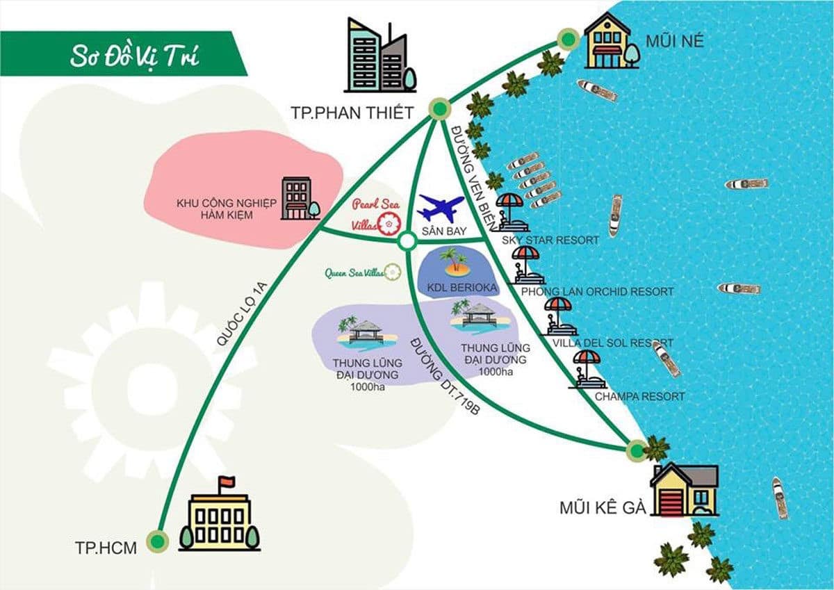 vi tri pearl sea villas - DỰ ÁN PEARL SEA VILLAS PHAN THIẾT