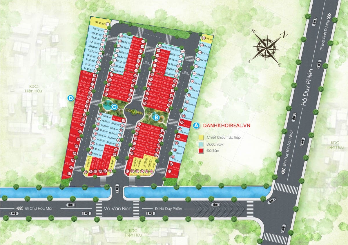 mat bang phan lo du an the residence 1 res 1 nam 2019 - DỰ ÁN RES 1 - THE RESIDENCE 1 VÕ VĂN BÍCH CỦ CHI
