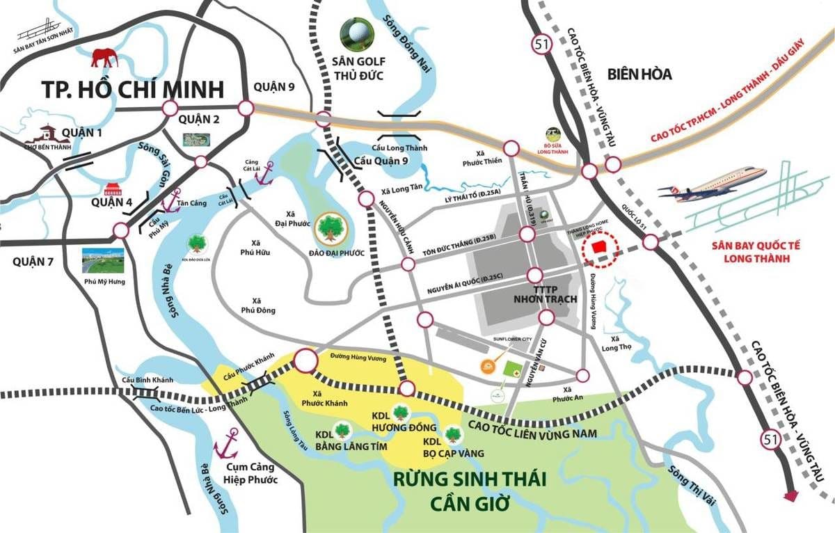 vị trí tiến lộc garden - DỰ ÁN KHU DÂN CƯ TIẾN LỘC GARDEN NHƠN TRẠCH