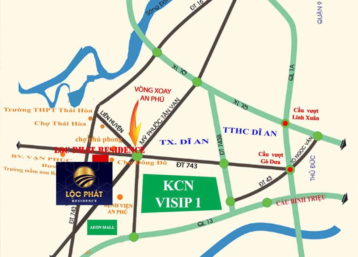 vi tri du an loc phat residence binh duong - DỰ ÁN LỘC PHÁT RESIDENCE BÌNH DƯƠNG