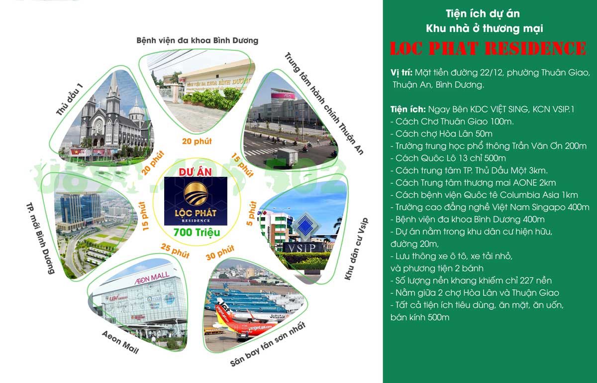tien ich du an loc phat residence binh duong - DỰ ÁN LỘC PHÁT RESIDENCE BÌNH DƯƠNG