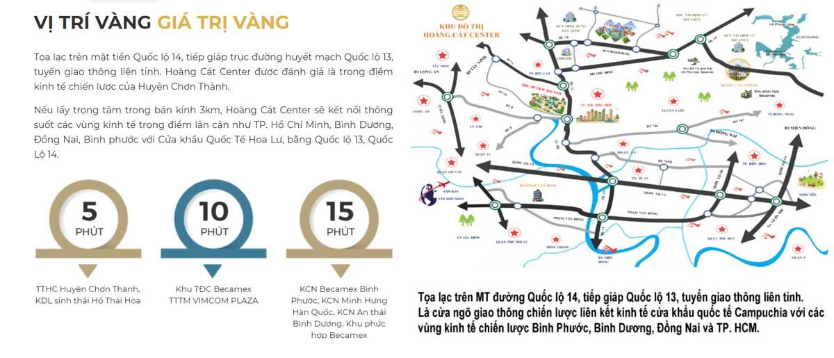 vi tri du an hoang cat center - DỰ ÁN HOÀNG CÁT CENTER BÌNH PHƯỚC