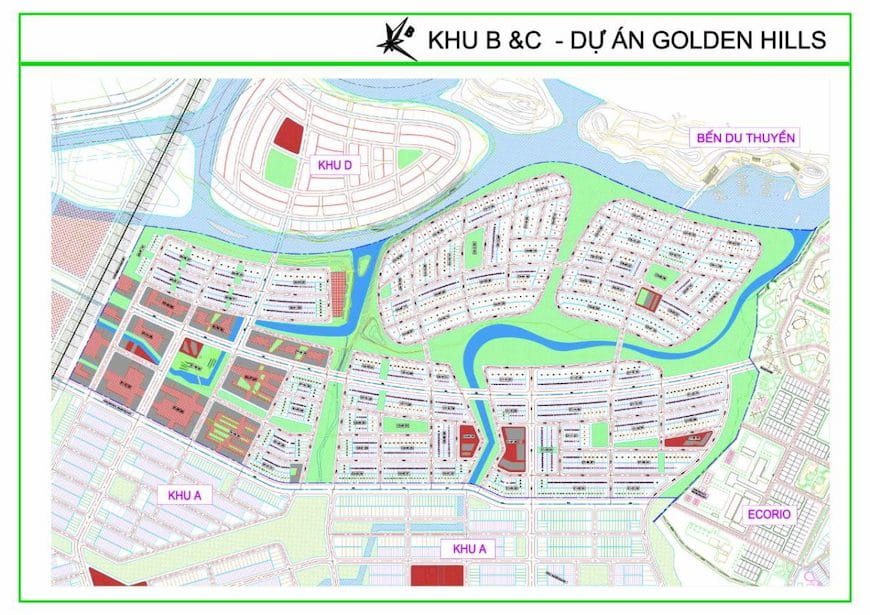 mat bang quy hoach Golden Hills - GOLDEN HILLS ĐÀ NẴNG