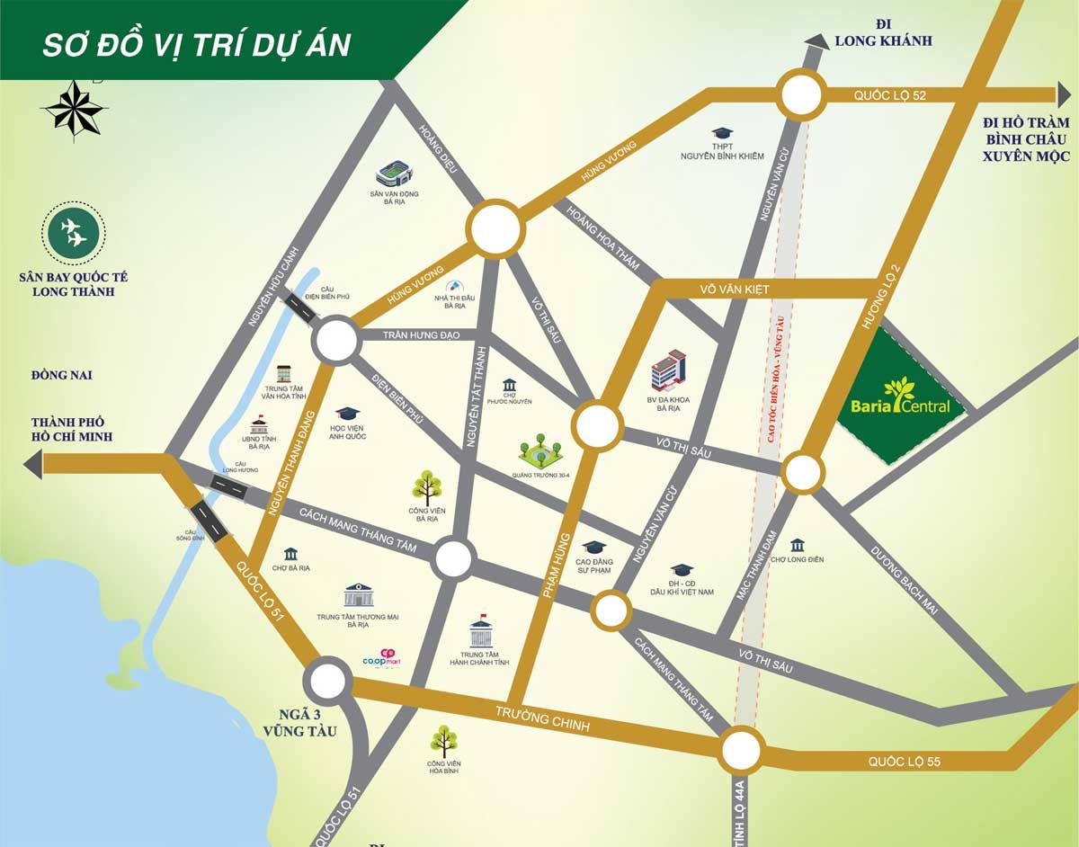 vi tri du an baria central - DỰ ÁN BARIA CENTRAL BÀ RỊA VŨNG TÀU