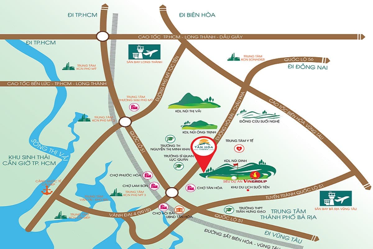 vi tri du an tan hoa garden - DỰ ÁN TÂN HÒA GARDEN PHÚ MỸ BÀ RỊA VŨNG TÀU